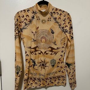 Marine Serre Second Skin Tattoo Top